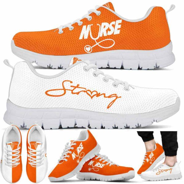SS-U-Nur-ONW-Nur-220610NA10 @ Nurse Orange N White-Nurse Strong Orange White Sneakers