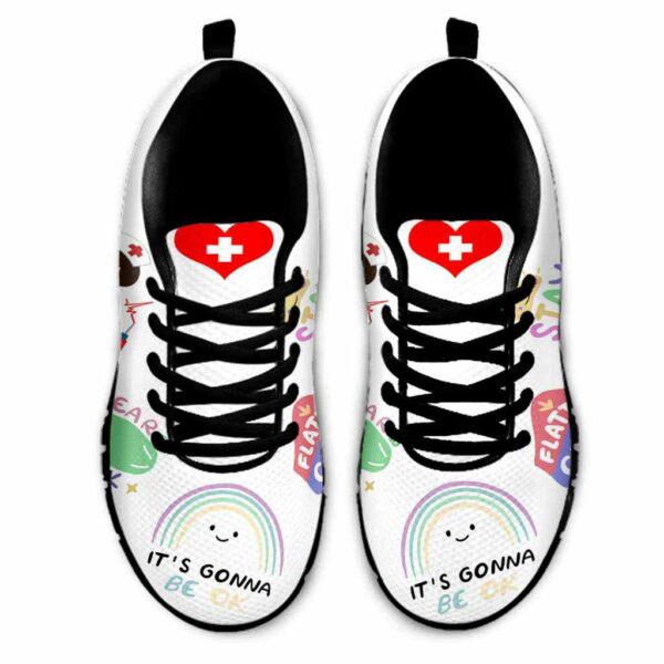 SS-U-Nur-IOW-Nur-220610NA10 @ Nurse Its OK White-Nurse Gonna Be Ok White Sneakers