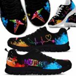 SS-U-Nur-W-Nur-220610NA10 @ Nurse Watercolor-Nurse Watercolor Sneakers