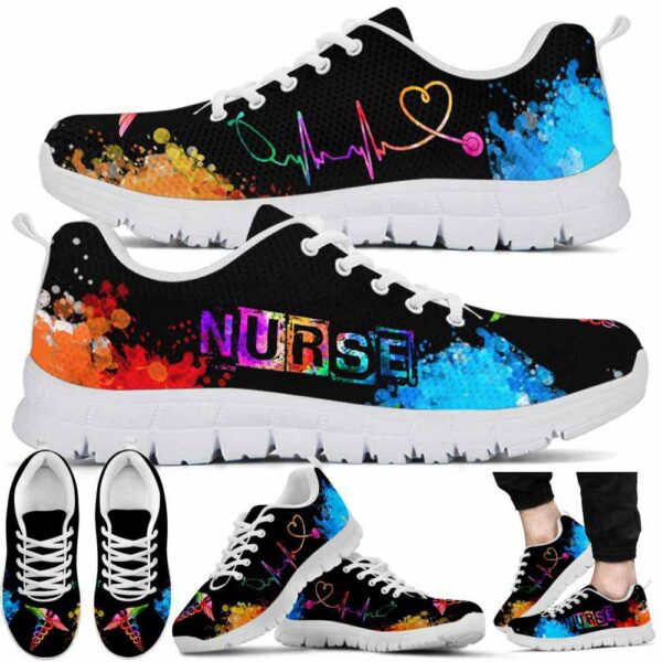 SS-U-Nur-W-Nur-220610NA10 @ Nurse Watercolor-Nurse Watercolor Sneakers