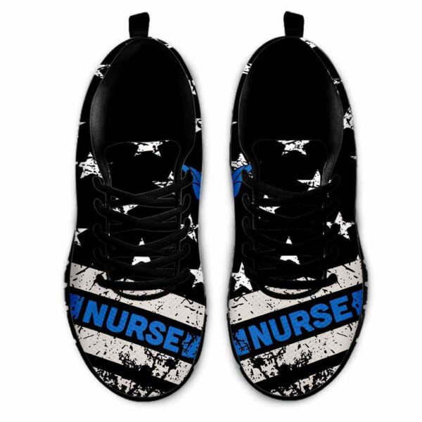 SS-U-Nur-BUF-Nur-220610NA10 @ Nurse Blue Us Flag-Nurse Blue Usa Flag Sneakers