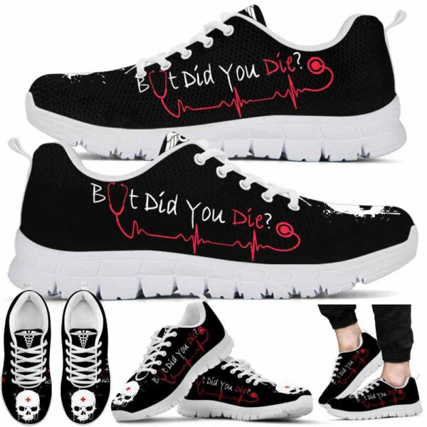 SS-U-Nur-BDYD-Nur-220610NA10 @ Nurse But Did You Die Skull-Nurse Skull But Did You Die Sneakers