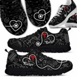 SS-U-Nur-HL-Nur-220610NA10 @ Nurse Heart Line-Nurse Heart Line Pattern Sneakers