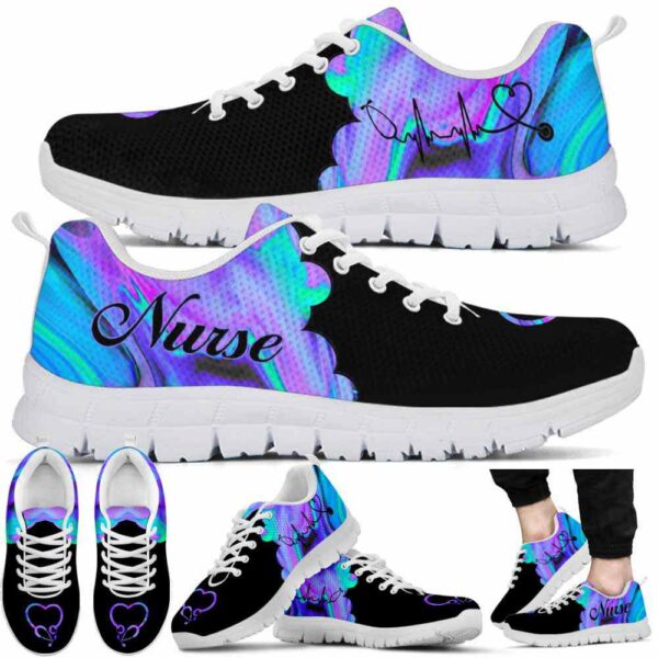 SS-U-Nur-PC-Nur-220610NA10 @ Nurse Purple Cloud-Nurse Purple Cloud Heartbeat Sneakers