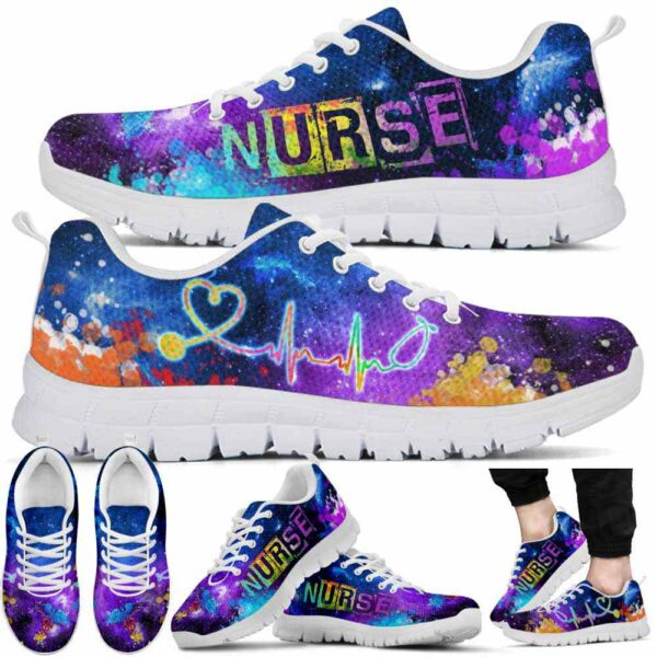 SS-U-Nur-WG-Nur-220610NA10 @ Nurse Watercolor Galaxy-Nurse Watercolor Galaxy Sneakers