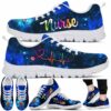 SS-U-Nur-HBG-Nur-220610NA10 @ Nurse Heart Beat Galaxy-Nurse Heartbeat Galaxy Blue Sneakers