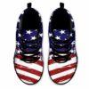 SS-U-Nur-AF-Nur-220610NA10 @ Nurse American Flag-Nurse Usa Flag Heartbeat Sneakers