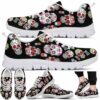 SS-U-Nur-MS-Nur-220610NA10 @ Nurse Mexican Skull-Nurse Sugar Skull Pattern Sneakers
