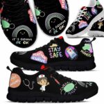 SS-U-Nur-IOB-Nur-220610NA10 @ Nurse Its OK Black-Nurse Gonna Be Ok Black Sneakers