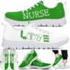 SS-U-Nur-GNW-Nur-220610NA10 @ Nurse Green N White-Nurse Love Green White Sneakers