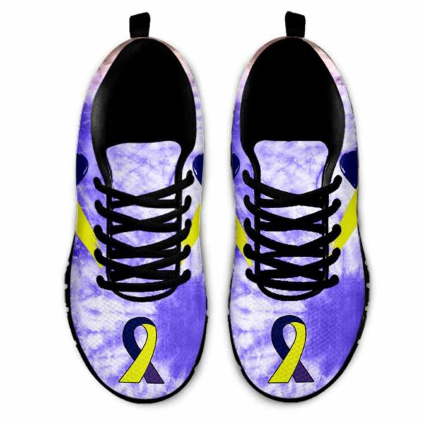 SS-U-Awa-RTD-Bladde-220610NA10 @ Bladder Cancer Ribbon Tie Dy-Bladder Cancer Ribbon Tie Dye Sneakers