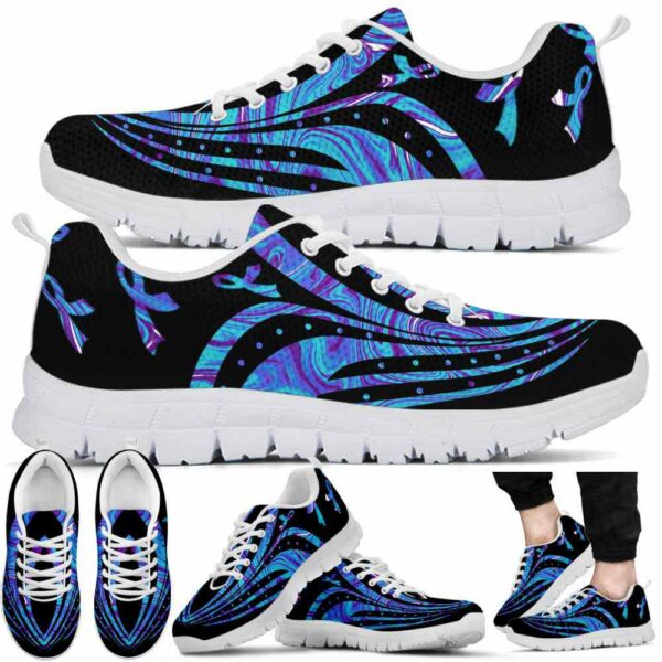 SS-U-Awa-BL-SuiPre-220610NA10 @ Suicide Prevention Blue Lin-Suicide Prevention Blue Lines Sneakers