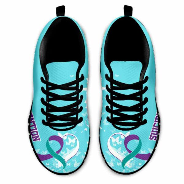 SS-U-Awa-B-SuiPre-220610NA10 @ Suicide Prevention Butterflie-Suicide Prevention Ribbon Butterfly Sneakers