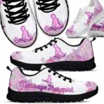 Massage Therapist Pink Paisley Sneakers