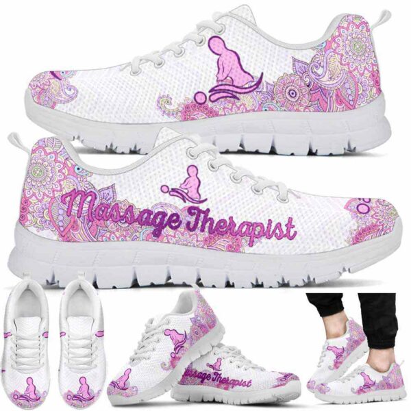 SS-U-Job-PP-Msst-220610NA10 @ Massage Therapist Pink Paisley-Massage Therapist Pink Paisley Sneakers