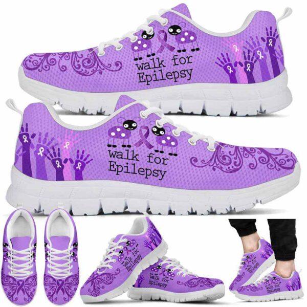 SS-U-Awa-LB-Epilep-220610NA10 @ Epilepsy Lady Bu-Epilepsy Ribbon Walk For Sneakers
