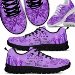 SS-U-Awa-LB-CF-220610NA10 @ Cystic Fibrosis Lady Bu-Cystic Fibrosis Ribbon Walk For Sneakers