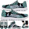 SS-U-Job-TM-Msst-220610NA10 @ Massage Therapist Teal Mandala-Massage Therapist Teal Pattern Sneakers