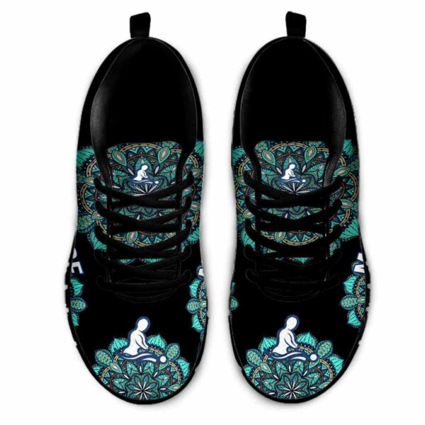 SS-U-Job-TM-Msst-220610NA10 @ Massage Therapist Teal Mandala-Massage Therapist Teal Pattern Sneakers