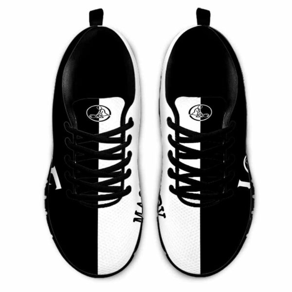 SS-U-Job-BL-Msst-220610NA10 @ Massage Therapist BW Love-Massage Therapist Black White Love Sneakers