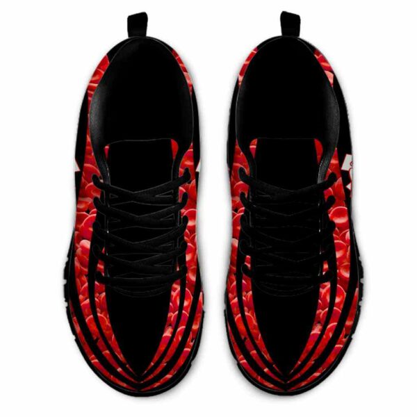 SS-U-Nur-MHL-Mtec-210605VY10 @ Med Tech Microscope Hematology Line-Med Tech Hematology Red Line Pattern Sneakers