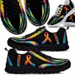 SS-U-Awa-GL-MS-220610NA10 @ Multiple Sclerosis Galaxy Lin-Multiple Sclerosis Galaxy Colorful Lines Sneakers
