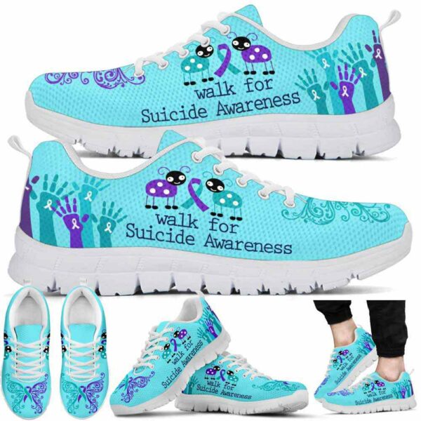 SS-U-Awa-LB-SuiPre-220610NA10 @ Suicide Prevention Lady Bu-Suicide Prevention Ribbon Walk For Sneakers