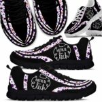 SS-U-Nur-LPP-Mtec-210605VY10 @ Med Tech Line Purple Pattern-Med Tech Hematology Line Pattern Sneakers