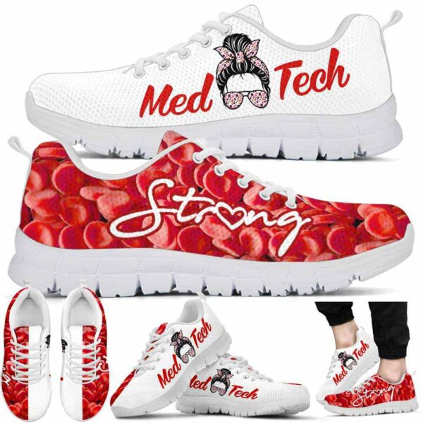 SS-U-Nur-RWG-Mtec-210605VY10 @ Med Tech Red White Girl-Med Tech Hematology Red White Sneakers
