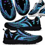 SS-U-Awa-TL-SuiPre-220610NA10 @ Suicide Prevention Teal Lin-Suicide Prevention Teal Purple Lines Sneakers