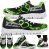 SS-U-Awa-L3HR-Lympho-220610NA10 @ Lymphoma Line 3 Heart Ribbo-Hodgkins Lymphoma Heart Ribbon Sneakers