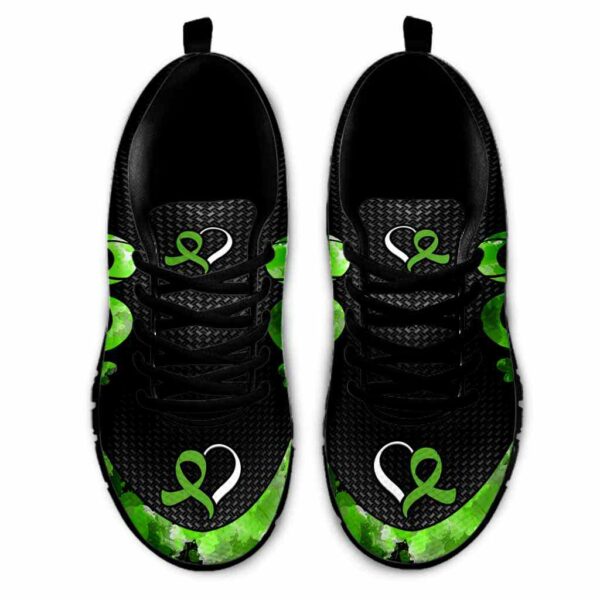 SS-U-Awa-L3HR-Lympho-220610NA10 @ Lymphoma Line 3 Heart Ribbo-Hodgkins Lymphoma Heart Ribbon Sneakers
