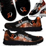 SS-U-Awa-GL-Leukem-220610NA10 @ Leukemia Galaxy Lin-Leukemia Ribbon Heart Galaxy Sneakers