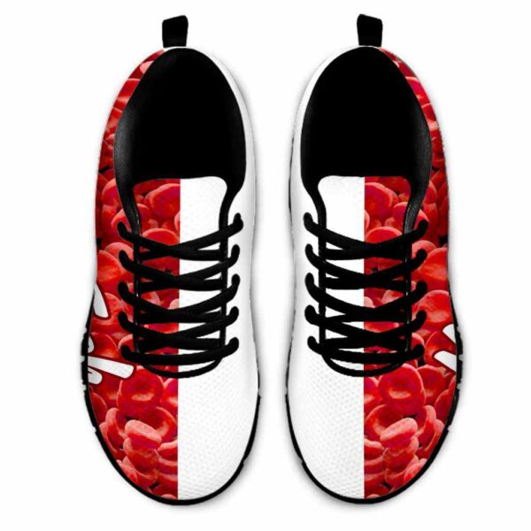 SS-U-Nur-HPT-Mtec-210605VY10 @ Med Tech Hematology Pattern Text-Med Tech Hematology Red Pattern Sneakers