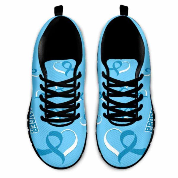 SS-U-Awa-BRH-ProCan-220610NA10 @ Prostate Cancer Blue Ribbon Hear-Prostate Cancer Blue Ribbon Pattern Sneakers