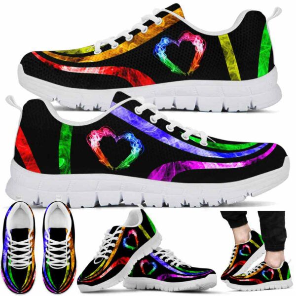 SS-U-Lgbt-RLH-Lgbt-220610NA10 @ Lgbt Rainbow Line Heart-Lgbt Rainbow Line Heart Sneakers