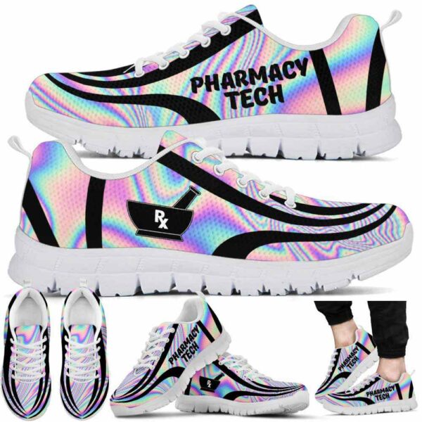 SS-U-Nur-RL-PhmaTec-220610NA10 @ Pharmacy Tech Rainbow Liquid-Pharmacy Tech Hologram Line Sneakers