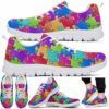 SS-U-Awa-PP-Autism-220610NA10 @ Autism Puzzle Patter-Autism Puzzle Colorful Pattern Sneakers