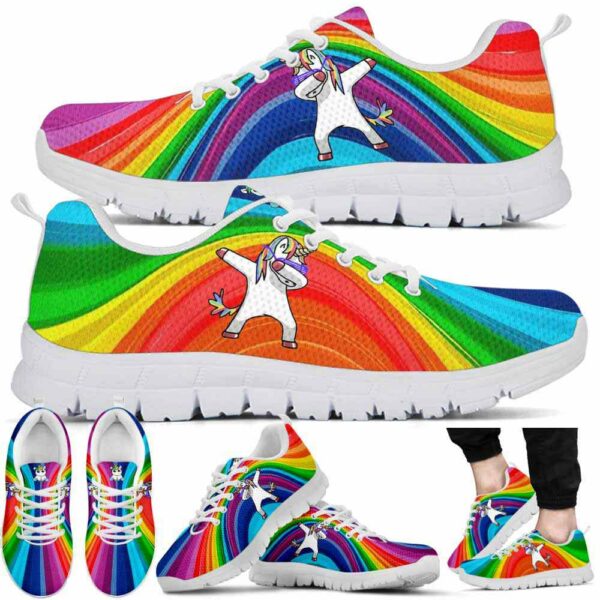 SS-U-Lgbt-RA-Lgbt-220610NA10 @ Lgbt Rainbow Art-Lgbt Rainbow Unicorn Sneakers