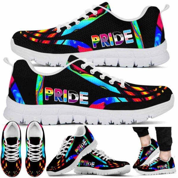 SS-U-Lgbt-P-Lgbt-220610NA10 @ Lgbt Pride-Lgbt Colorful Line Pride Sneakers
