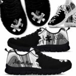 SS-U-Awa-AMC-Autism-220610NA10 @ Autism Mom Clou-Autism Mom Cloud Black White Sneakers