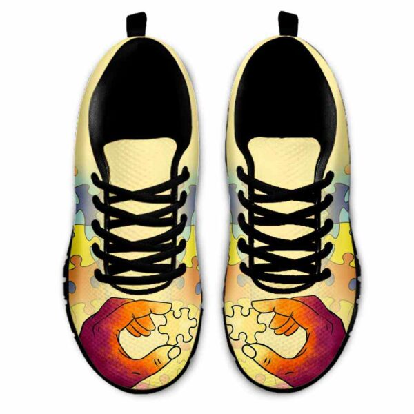 SS-U-Awa-PH-Autism-220610NA10 @ Autism Puzzle Han-Autism Puzzle Hand Pattern Sneakers