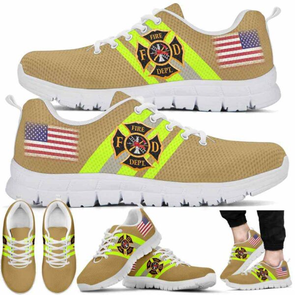 SS-U-Job-LL-Ffgh-220610NA10 @ Firefighter Logo Line-Firefighter Logo Usa Line Sneakers
