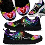 SS-U-Nur-CW-RN-220610NA10 @ Registered Nurse Colorful Wings-Registered Nurse Colorful Wing Sneakers