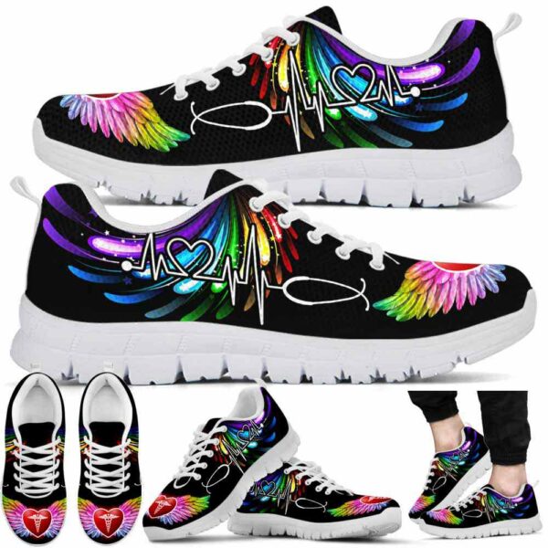 SS-U-Nur-CW-RN-220610NA10 @ Registered Nurse Colorful Wings-Registered Nurse Colorful Wing Sneakers