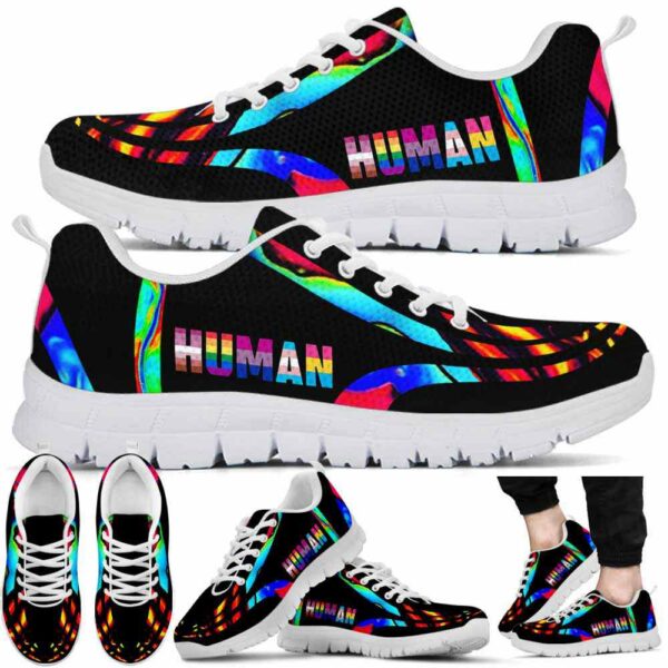 SS-U-Lgbt-HL-Lgbt-220610NA11 @ Lgbt Human Line-Lgbt Colorful Human Line Sneakers