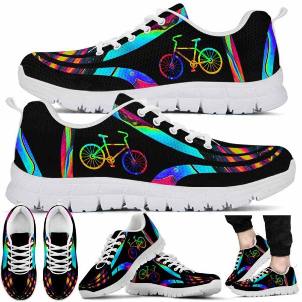 SS-U-Hobb-BL-Cycl-220610NA10 @ Cycling Bicycle Line-Cycling Colorful Line Sneakers