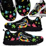 SS-U-Awa-RW-Autism-220610NA10 @ Autism Ribbon Worl-Autism Mom Ribbon Puzzle Proud Sneakers