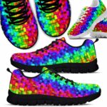 SS-U-Lgbt-GC-Lgbt-220610NA10 @ Lgbt Geometry Caro-Lgbt Rainbow Pattern Sneakers