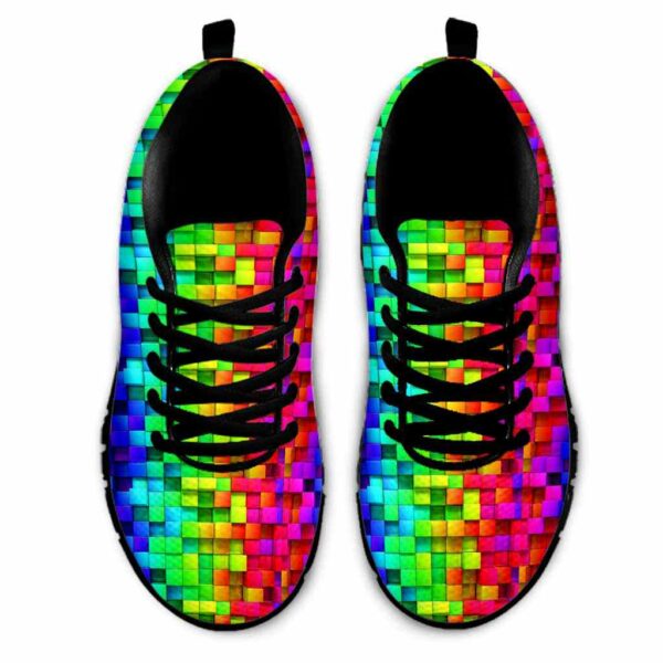 SS-U-Lgbt-GC-Lgbt-220610NA10 @ Lgbt Geometry Caro-Lgbt Rainbow Pattern Sneakers